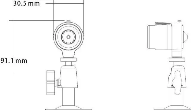Alt view image 4 of 7 - Mini HD TVI 4In1 2.1MP sony exmor starvis low light 1080P Bullet cctv camera 3.7mm pinhole lens dual mount