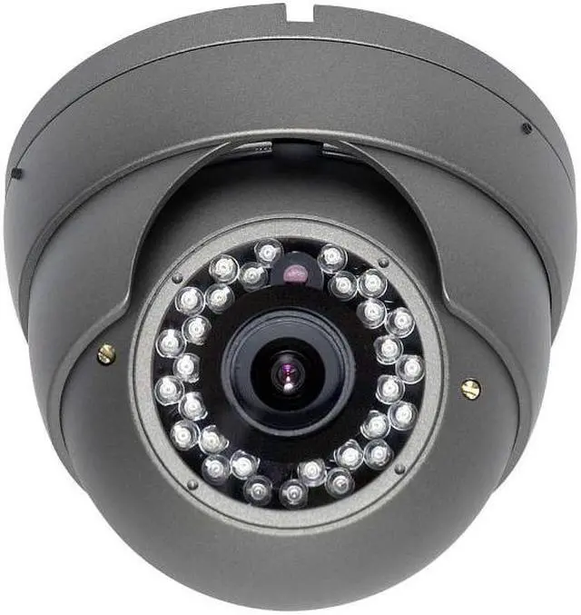 Main image of Eyemax IB-6339MV IN/Outdoor Dome IR Eyeball Turret Camera 700TVL Sony Effio, 960H Dual Power Gray Color