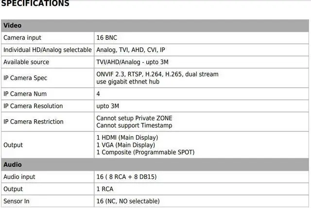 Alt view image 4 of 6 - Eyemax Prestige TVST PVT Series 16CH 5MP DVR system, H265 HD-TVI, CVI, AHD, 960H Mix & Match App:Magic Viewer 4 TB