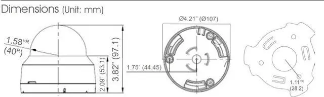Alt view image 5 of 5 - KT&C KEZ-c2DI28V12IRB OMNI EZ HD-TVI Camera 1080p Dome, 24 IR LED, 2.8-12mm, Dual Power Black