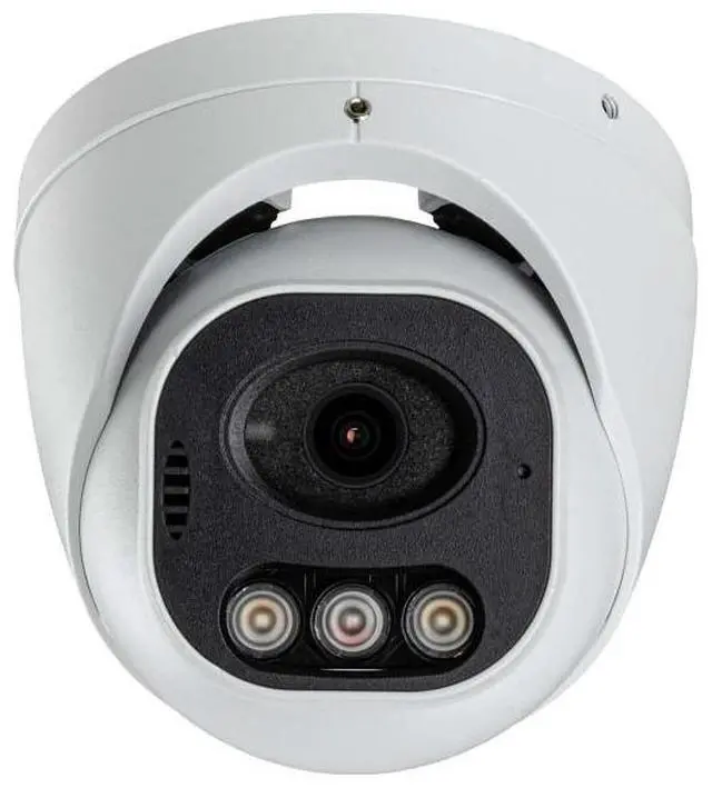 Alt view image 3 of 6 - Eyemax 8MP Standard 4K Dual-Light Turret dome Camera, 2.8mm Wide Lens, POE, Mic, Speaker, Blue Alarm Light, Plug & Play Magic NVRs and Eyemax NVR ( Magic Viewer NVR , DMSS NVR )