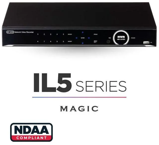 Main image of Eyemax Magic IL-5 Series network video recorder cctv nvr system with 16ch PoE Inputs NVST-IL5216E