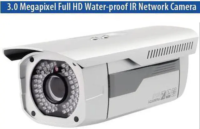 Main image of 3 Mega-Pixel IP IR Outdoor Camera H.264,ICR True Day and Night, PoE, 3G Phone and Micro SD Support