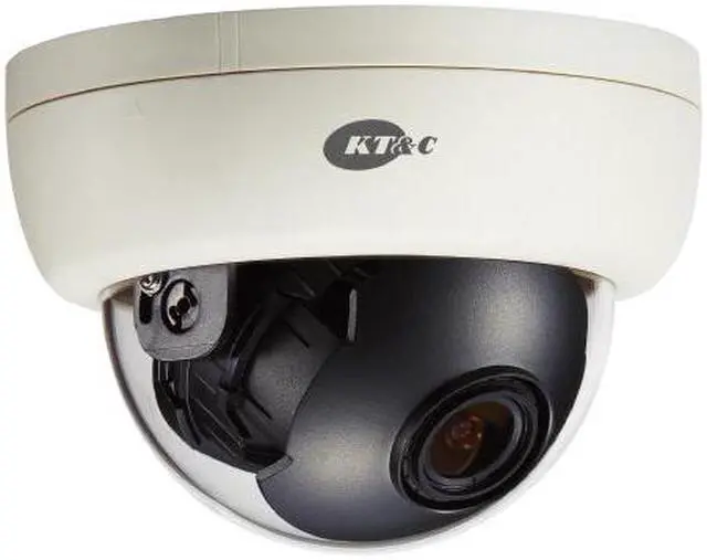 Main image of KT&C Color Dome Camera 700 TVL, 2.8~12mm Adjustable Lens, 2D-DNR, DUAL power, KPC-DE100NUV17