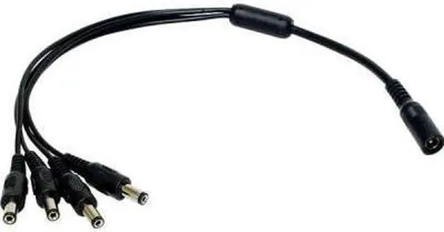 Main image of Power Pigtail cable splitter, Connect 4 plugs to 1 adapter