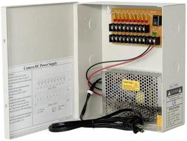 Main image of Power Supply Distribution Box - 12V DC 9 channels 5 Amps, Resettable PTC Fuse