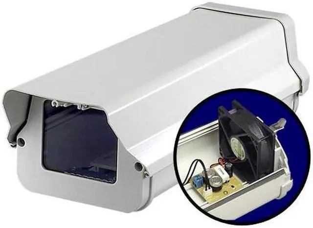 Alt view image 3 of 3 - CCTV Camera Housing Combo 15" CAMERA HOUSING + WALL MOUNT ( Heat & Blower )