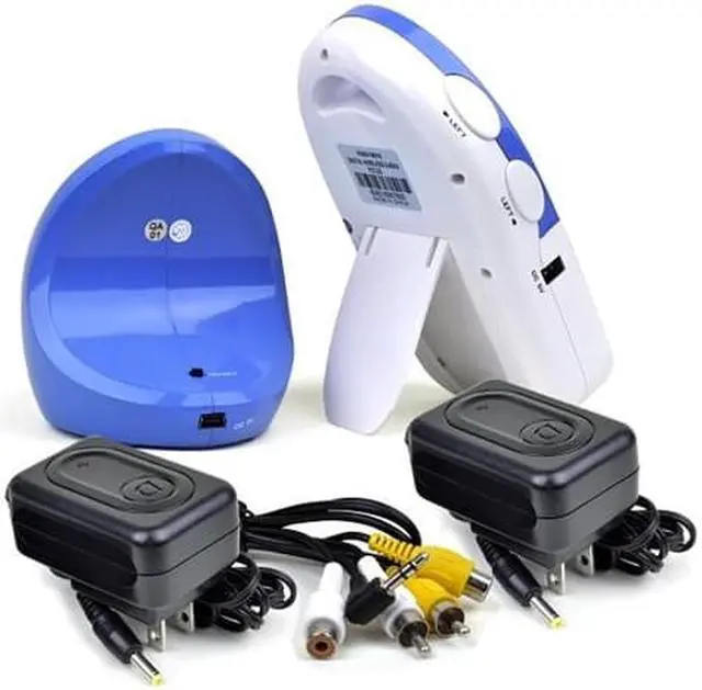 Alt view image 3 of 3 - 2.4GHz 2.4" Digital Wireless Baby Monitor w/Infrared Night Vision Color Camera (Blue/White)
