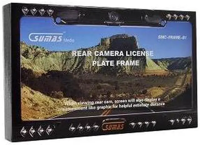Alt view image 2 of 3 - Sumas Media Backup Camera/License Plate Frame Set