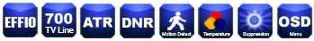 Alt view image 2 of 2 - 700 TV Lines  Effio High Resolution Box Camera, BL-HD-BO9880 - 1/3” SONY Super HAD II CCD, Day&Night, DNR, DC12V AC24V Dual Voltage