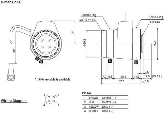 Main image of Computar Ganz High Quality CCTV Camera Lens HG3Z1014FCS 1/2" 10-30mm f1.4 Varifocal, DC Auto Iris (CS Mount)
