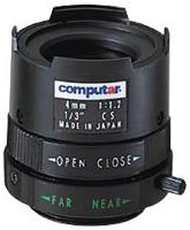 Main image of Computar Ganz High Quality CCTV Camera Lens 
T0412FICS 1/3" 4mm f1.2 Monofocal, Manual Iris (CS Mount)