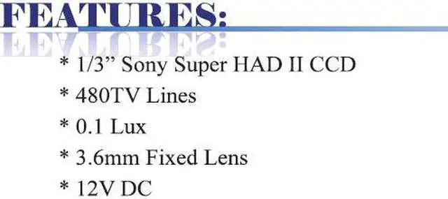 Main image of 480 TV Lines 3.6mm Fixed Lens Color Circular Covert Camera ( 12V DC )