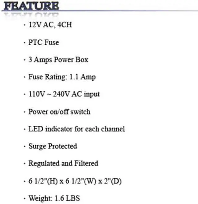 Alt view image 2 of 2 - 4CH 3Amps 12V DC Small Size Design Power Supply Box