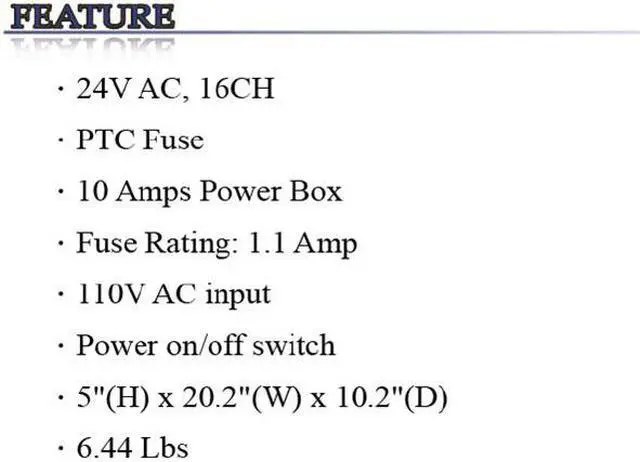 Alt view image 2 of 2 - 16CH 10Amps 24V AC PTC Fuse Power Box