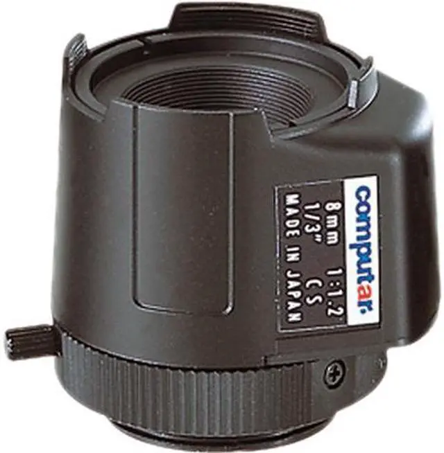 Main image of Computar Ganz High Quality CCTV Camera Lens TG0812FCS 1/3" 8mm f1.2 DC Auto Iris w/4-pin mini connector short cable (CS Mount)
