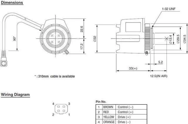 Alt view image 3 of 3 - Computar Ganz High Quality CCTV Camera Lens TG0812FCS 1/3" 8mm f1.2 DC Auto Iris w/4-pin mini connector short cable (CS Mount)
