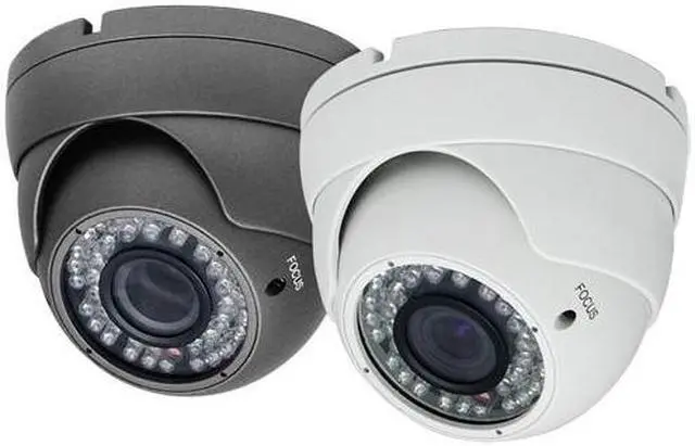 Main image of 650TV Lines 2.8 ~ 12mm Vari-Focal Lens 42IR Weatherproof Color Infrared Dome Camera ( White, 12V DC )
