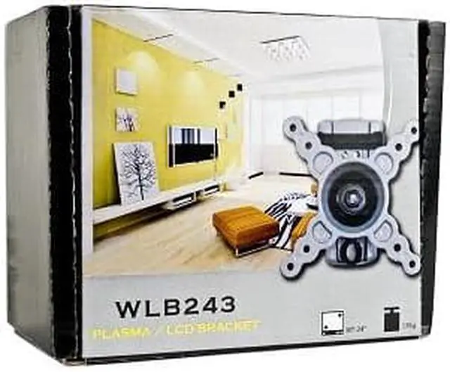 Alt view image 2 of 2 - 10" - 24" LCD Monitor/TV Wall Mount Bracket w/Tilt (Gray)