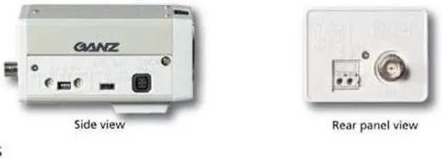 Main image of Computar Ganz High Quality CCTV Color Box Camera YCH-04 KIT 3 1/3" 540 TVL Color Digital Day/Night Camera with 5-50mm Auto-iris Varifocal Lens & 4" Mounting Bracket (Black)