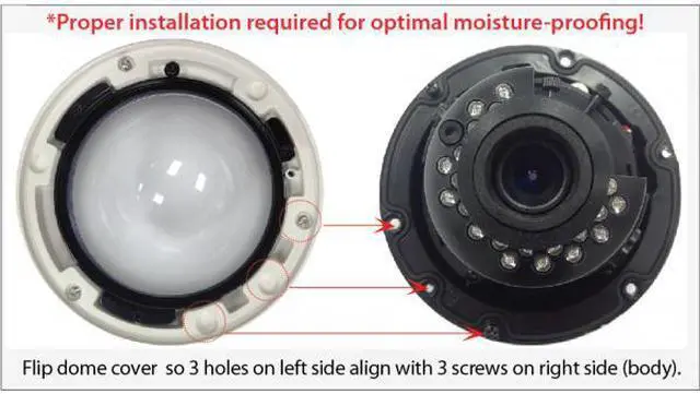 Main image of 700 TV Lines Dome Camera 2.8-12mm Vari-Focal Lens LT-D3570D 21 IR Dual Voltage: DC12V / AC24V