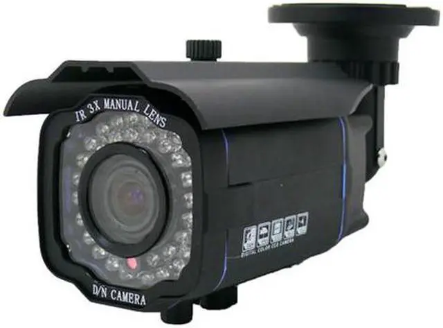 Main image of 700 TVL IR Bullet Camera - SONY 1/3" Super HAD CCD II, SONY Effio-E DSP, 2.8 ~ 12mm varifocus lens, 42 pcs IR LEDs, DC 12V Input, LT-R8270, Black