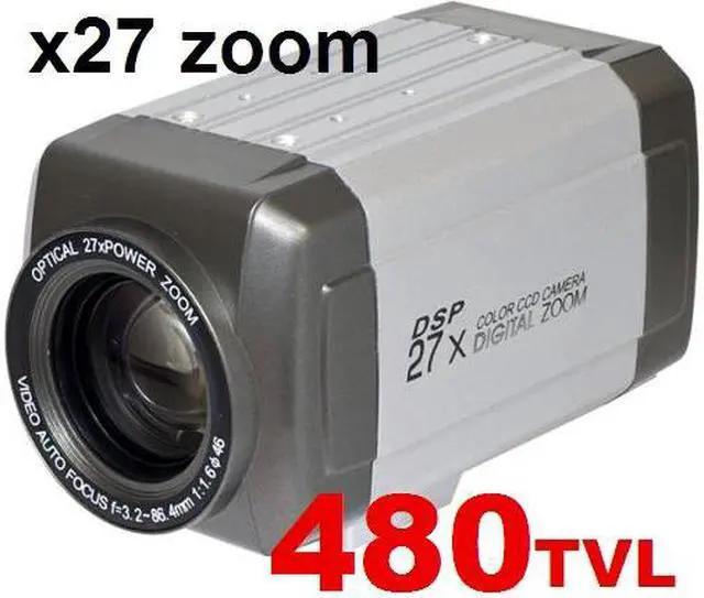 Main image of CCTV Box Type Zoom camera 27x Optical Zoom All In One 480TVL ICR Auto Focus Support RS-485 Control