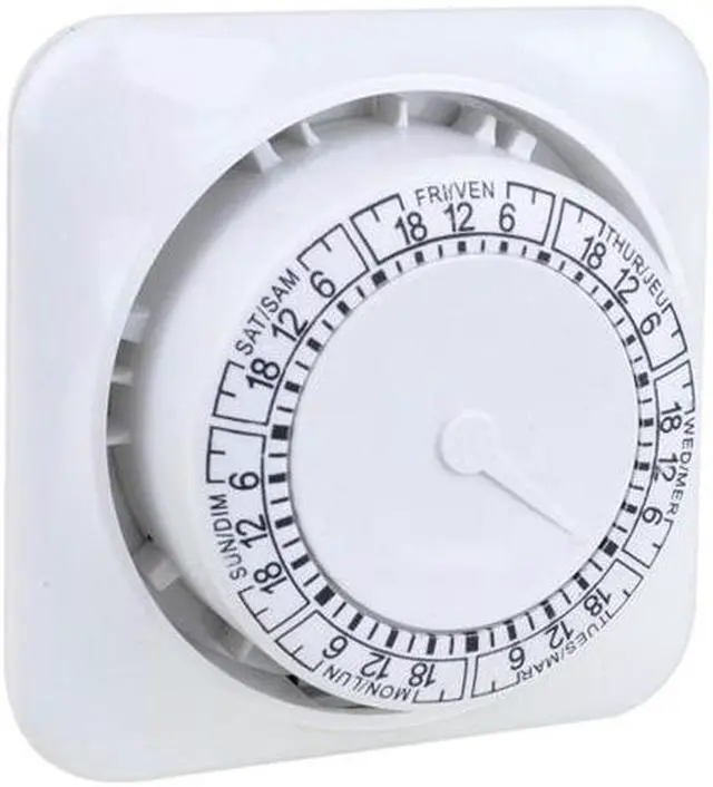 Alt view image 2 of 2 - 12-Hour Indoor Countdown Appliance Timer (White) - Turns Off Lights or Appliances Automatically!