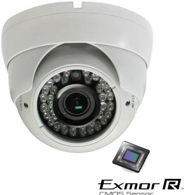 Main image of 1000TVL 720P Eyeball Sony 1.3 Mega Pixel 2.8-12mm ATR UTC OSD 3D DNR White Case