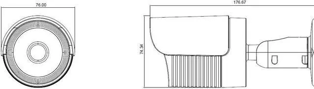 Alt view image 5 of 6 - HD-SDI Outdoor Bullet IR camera: 2 Megapixel Full HD 1080p image, 3.6mm OSD Dual Video 36 IR