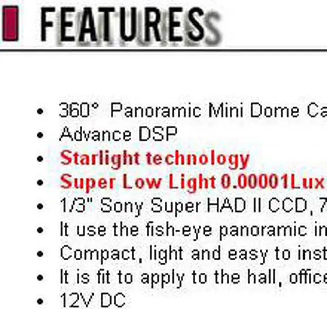 Alt view image 4 of 5 - 700TVL Fisheye Analog Panoramic Mini Vandal camera 360 Degree Low Light BL-FE360VDL