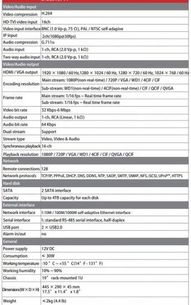 Alt view image 6 of 7 - LTS HD-TVI 16CH Hybrid DVR System, HD 1080P, Tribrid-Analog, HD-TVI and IP Cameras Barebone