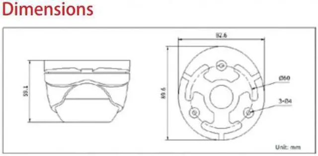 Alt view image 2 of 4 - HD-TVI CCTV Outdoor Turret Dome IR Camera, HD T1422W-28 1080P 24IR Leds 2.8mm UTC