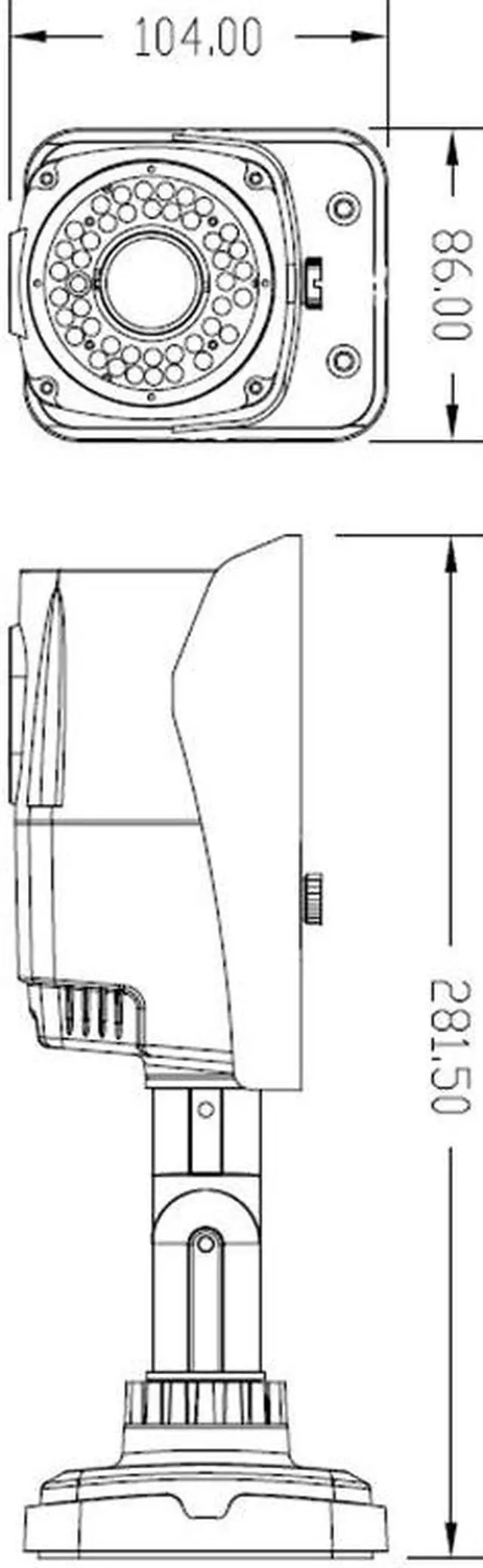 Alt view image 2 of 7 - HD-TVI CCTV Outdoor Bullet IR Camera, HD 1080P 2.1Mega Pixel Image 42 Leds 2.8-12mm