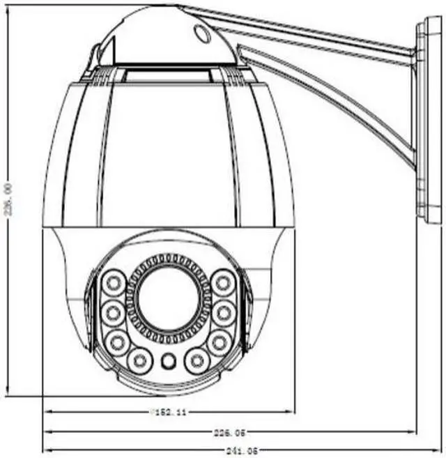 Alt view image 2 of 2 - HD-TVI CCTV Outdoor Night Vision Mini PTZ Camera 2.4MP 1080P HD Image 18X Optical Zoom 12x Digital