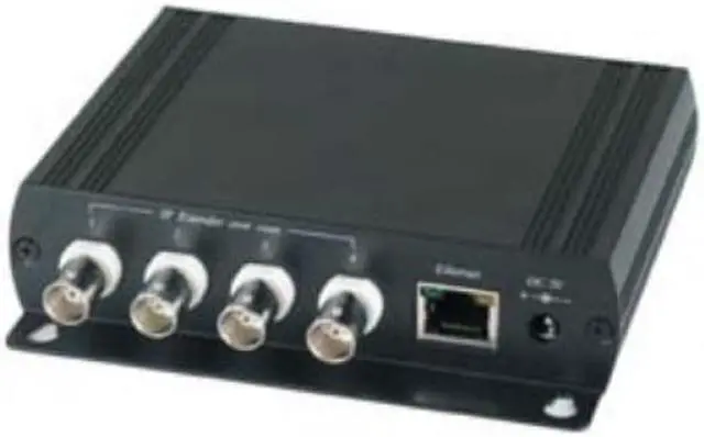 Alt view image 2 of 7 - 4CH IP extender over coax cable with 5 port ethernet switch kit package upto 656Ft