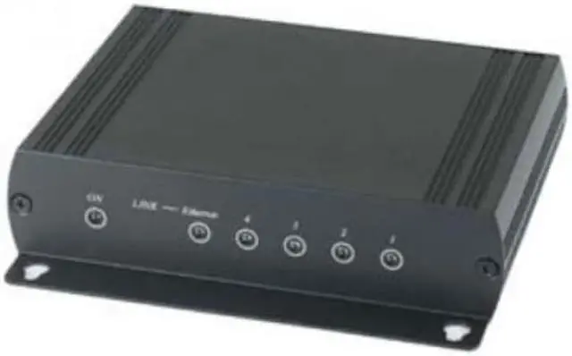 Alt view image 3 of 7 - 4CH IP extender over coax cable with 5 port ethernet switch kit package upto 656Ft