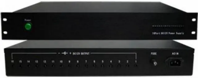 Main image of 16CH 20Amps CCTV Power Supply Rack Mountable 12V DC