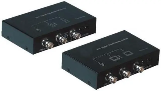 Main image of 2CH CCTV Video Signal Compressor Multiplexer 2 Cameras by 1 Cable ( Analog , 720P AHD )