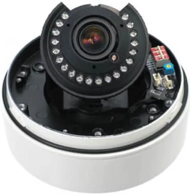 Alt view image 2 of 7 - CNB V2815NVR Outdoor Dome Camera Intelligent IR 550TVL 20 Leds Vandal-Resitant ICR 3.8-9.5mm