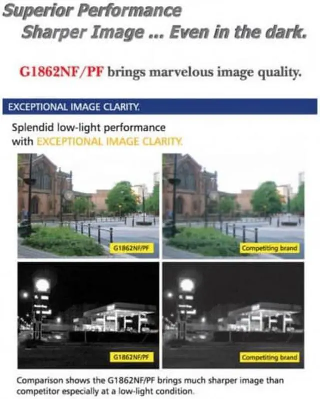 Alt view image 5 of 7 - CNB V2815NVR Outdoor Dome Camera Intelligent IR 550TVL 20 Leds Vandal-Resitant ICR 3.8-9.5mm