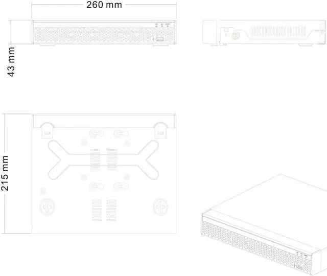 Alt view image 3 of 7 - 8CH XVR Series CCTV 5 In 1 Hybrid HD Analog DVR System Supports 5MP TVI, 4MP CVI, 5MP AHD, 960H, 4K IPC, P2P 8TB