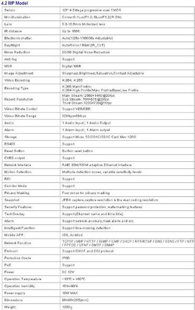 Alt view image 2 of 5 - CCTV Eyemax 4MP Outdoor IR Bullet IP Security Camera Motorized lens Onvif POE IP66 Outdoor Weather Proof