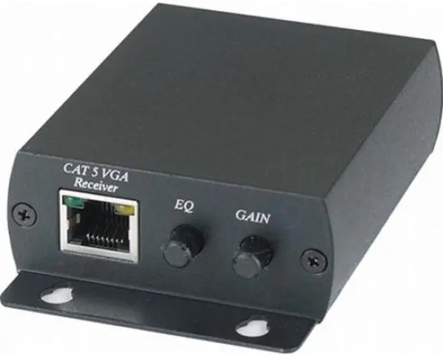 Main image of Cat5 to VGA 1 input 2 outputs Long range distubutor