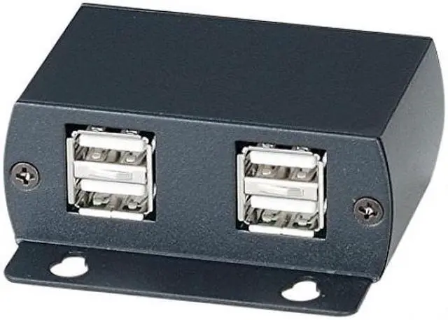 Alt view image 5 of 7 - USB 2.0 Fast CAT5 Extender with 4 Port USB Hub
