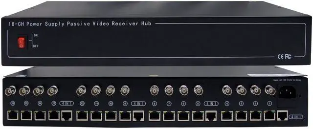 Main image of 16CH Passive Video Balun Receiver & Power Supply Hub (VPS) Now Supports Analog HD Cameras