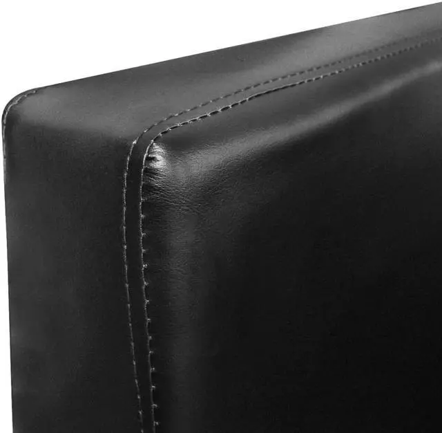 Alt view image 6 of 6 - vidaXL Accent Chairs 2 Pcs Accent Armchair with Chrome Base Black Faux Leather