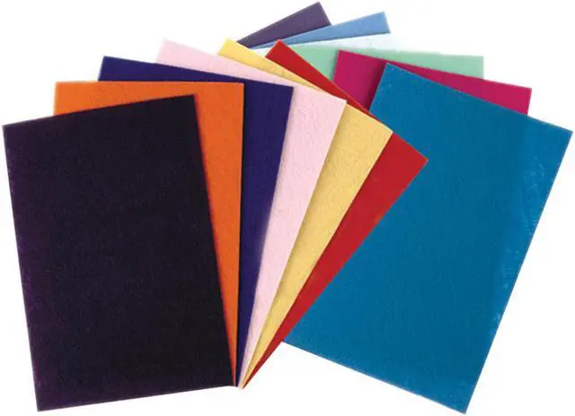 Alt view image 3 of 7 - Chenille Kraft 390701 Felt Sheet Pack  9 x12 Sheets  Assorted Colors  12 per Pack