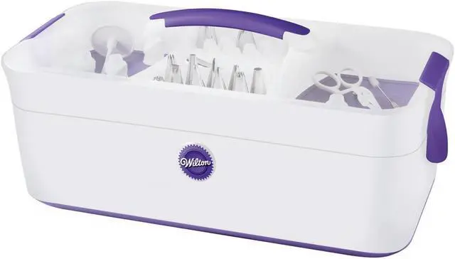 Main image of Decorate Smart Decorator Preferred Tool Caddy 17.2"X8.3"X8"-White/Purple