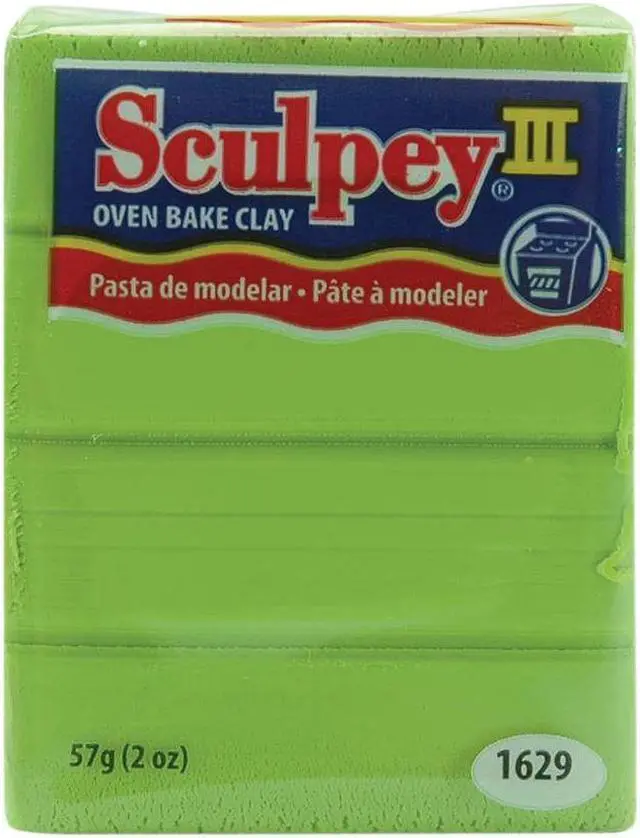 Alt view image 3 of 5 - Sculpey III Polymer Clay 2oz-Granny Smith